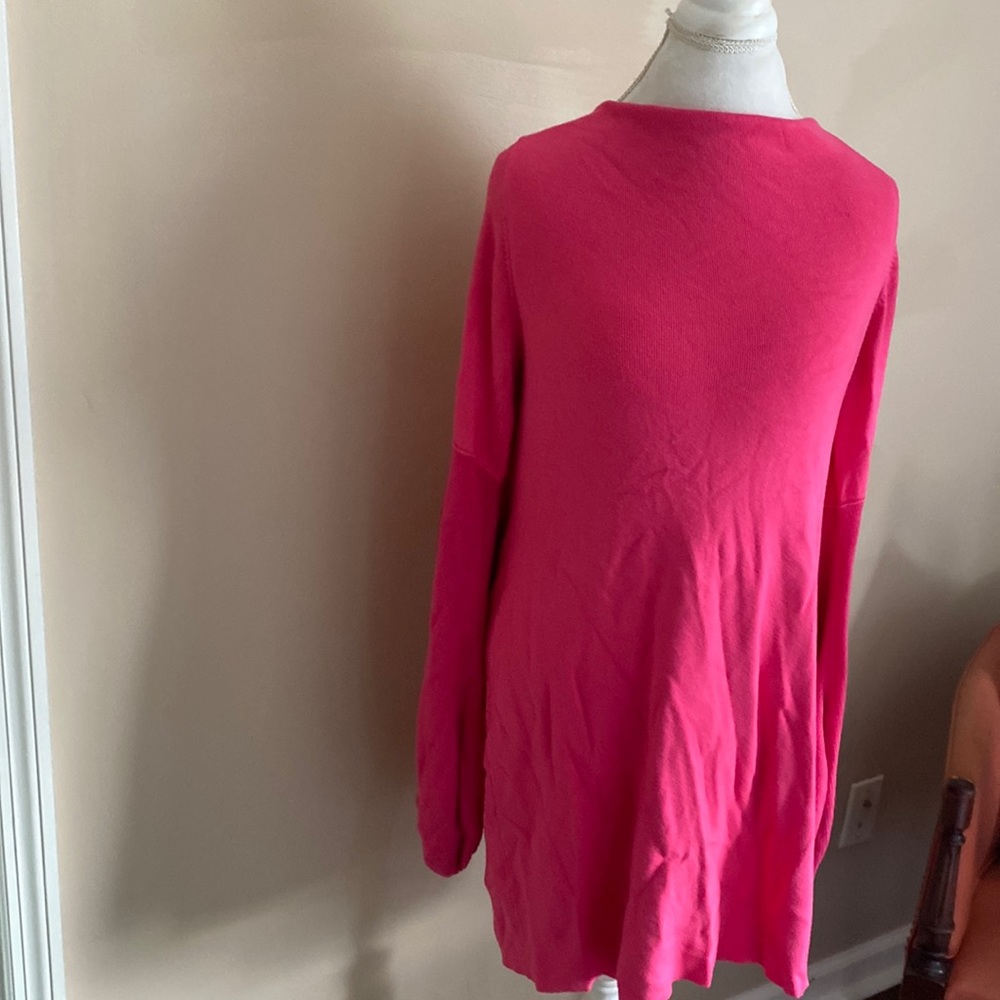Free people pink bell sleeve dress